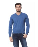 Embroidered Merino Wool Crew Neck Sweater 3XL Men