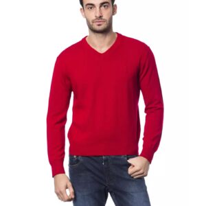 Embroidered Merino Wool Sweater L Men