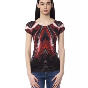 Round Neck T-Shirt with Front Print XS Women