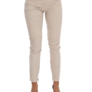 Cropped Corduroy Pants with Logo Details 44 IT Women