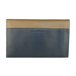 Blue Leather Cavalli Class Wallet with Card Holder Inserts One Size Men