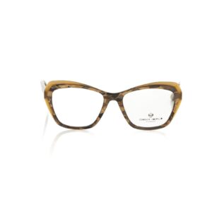 Cat Eye Eyeglasses with Cream-colored Havana Pattern One Size Women