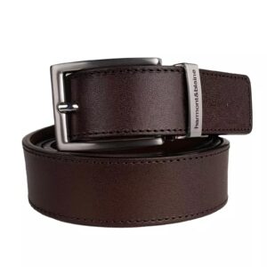 Double-sided Reversible Brown Calfskin Belt - 3cm Thickness