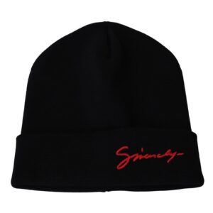 New Givenchy Logo Wool Beanie Hat One Size Men