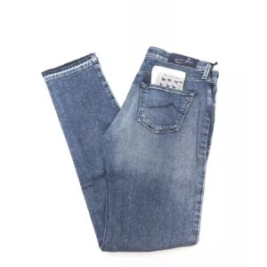 Logo Embroidered Slim Jeans with Fringed Bottom"    or     "Fringed Slim Jeans with Logo Embroidery W27 US Women