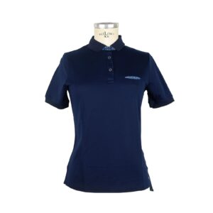 Jacob Cohen Short Sleeve Polo Shirt in Dark Blue Cotton L Women