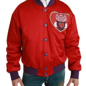 Bomber Jacket with Multicolor Motive 50 IT Men