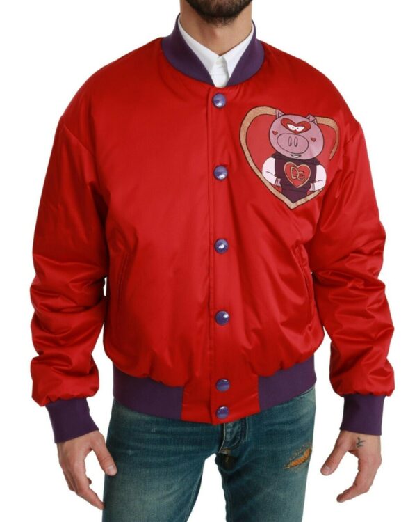 Bomber Jacket with Multicolor Motive 50 IT Men