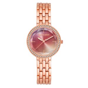 Rose Gold Fashion Watch with Quartz Movement One Size Women