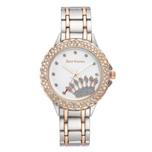 Silver Rhinestone Analog Fashion Watch One Size Women