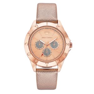 Rose Gold Analog Fashion Watch with Quartz Battery and Pin Buckle Closure One Size Women