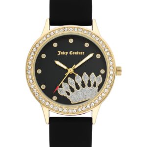 Gold Rhine Stone Fashion Watch with Quartz Movement One Size Women