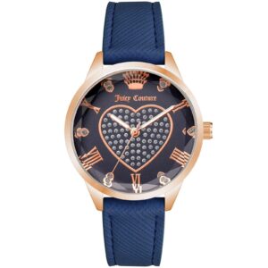 Rose Gold Analog Fashion Watch with Rhinestone Facing One Size Women