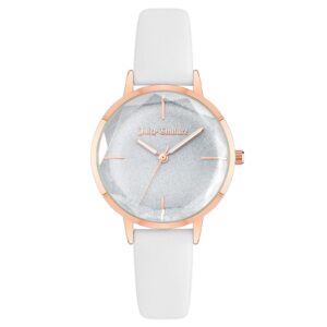 Rose Gold Fashion Womens Analog Watch with Leatherette Wristband One Size Women