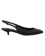 Slingbacks Heels Pumps with Buckle Closure and Logo Details 36.5 EU Women