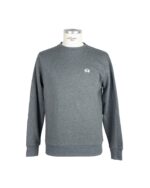 Cotton sweatshirt with logo sewn on chest M Men