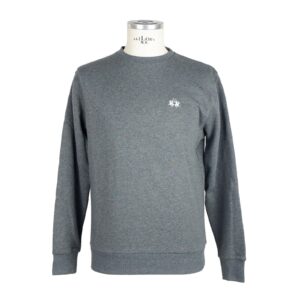 Cotton sweatshirt with logo sewn on chest M Men