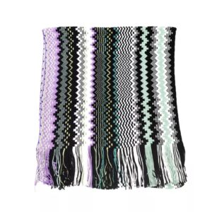 Geometric Fantasy Fringed Scarf One Size Women