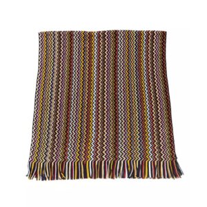 Fringed Geometric Fantasy Scarf One Size Men