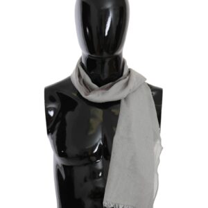 Cotton Mens Scarf with Logo Details One Size Men