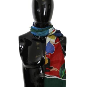 Mens Scarf - Multicolor Sorrento Print One Size Men