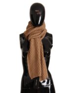 Brand New  Knitted Scarf with Logo Details One Size Women