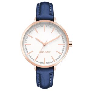 Rose Gold Analog Fashion Watch with Rhine Stone Facing One Size Women