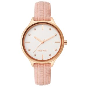 Gold Fashion Analog Watch with Rhine Stone Facing One Size Women