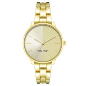 Gold Metal Classic Quartz Watch One Size Women