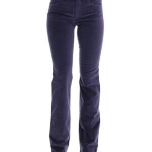 Brand New Ermanno Scervino Purple Corduroy Bootcut Flare Pants W26 US Women