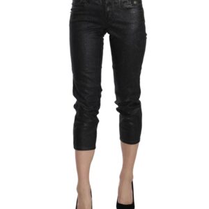 New GALLIANO Mid Waist Slim Leg Cropped Jeans W24 US Women