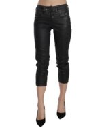 New GALLIANO Mid Waist Slim Leg Cropped Jeans W28 US Women