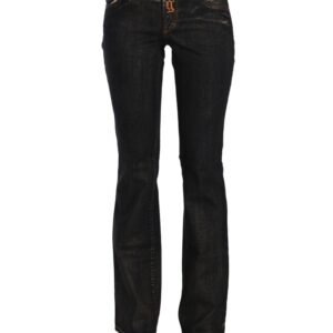 Mid Waist Flared Denim Casual Pants W24 US Women