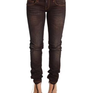 ACHT Brown Washed Low Waist Skinny Denim Jeans W26 US Women