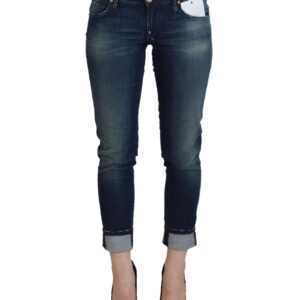 Authentic ACHT Slim Fit Denim Jeans with Logo Details W26 US Women