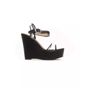 Wedge Sandal with Ankle Strap and Transparent Band 36 EU Women