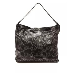 Python Print Leather Shoulder Bag One Size Women