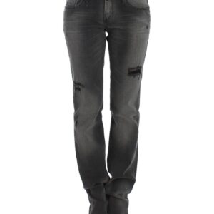 CNC Costume National Gray Straight Leg Jeans W24 US Women