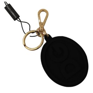 Keychains & Bag Charms with Logo Black/Gold One Size Men