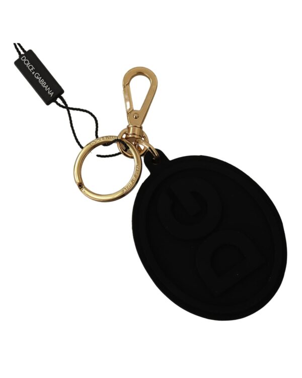 Keychains & Bag Charms with Logo Black/Gold One Size Men