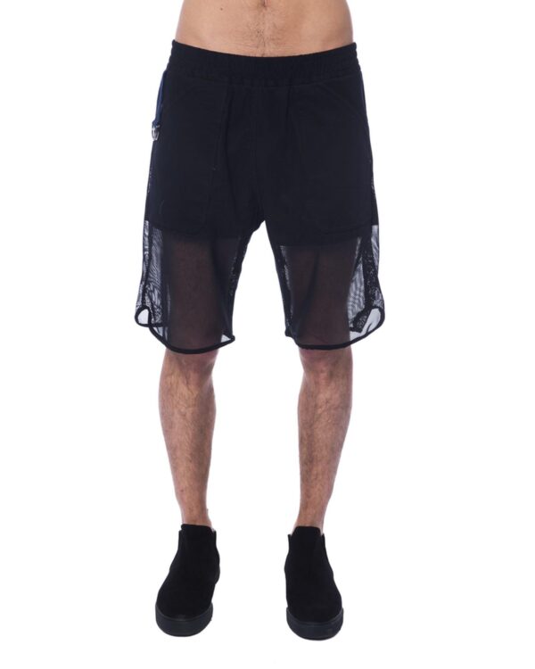 Short Transparent Textil Logo Shorts M Men