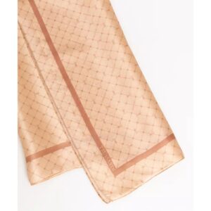 70s-inspired Silk Foulard with All-over Print One Size Women