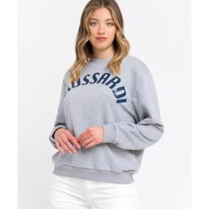 Oversized Round-neck Sweatshirt with Maxi Lettering L Women