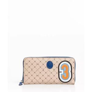 Trussardi Zip Wallet with 70s Print and Numeric Patch One Size Men