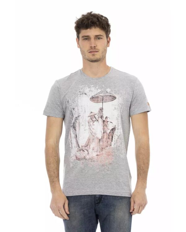 Short Sleeve T-shirt with Front Print 2XL Men