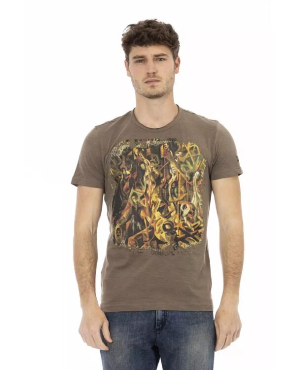 Printed Round Neck Short Sleeve T-shirt M Men