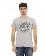 Short Sleeve T-shirt with Round Neck - Front Print XL Men