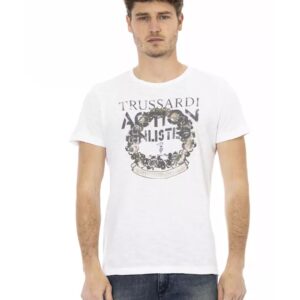 Short Sleeve T-shirt With Round Neck Front Print L Men