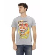 Short Sleeve T-shirt with Front Print 2XL Men