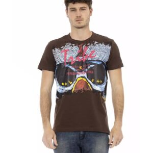 Short Sleeve T-shirt with Round Neck - Front Print 3XL Men